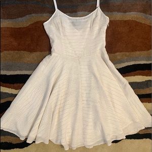 Bebe Silk Mini Snake Skin Print Dress Ivory Size 2